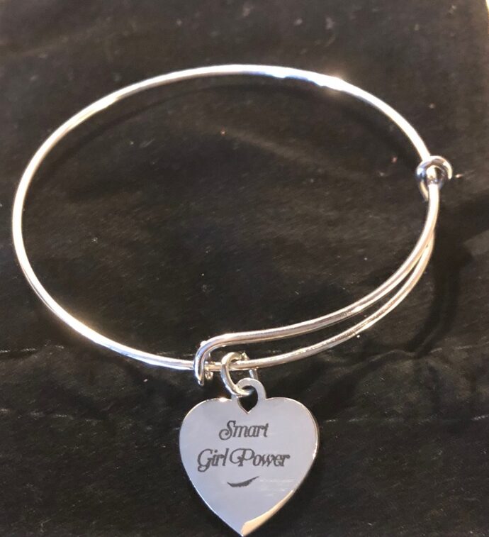 Smart Girl Power® Silver Bracelet with Charm