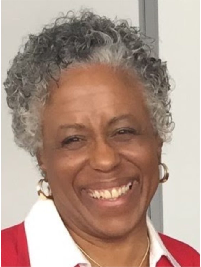 Woman wearing red and white shirt