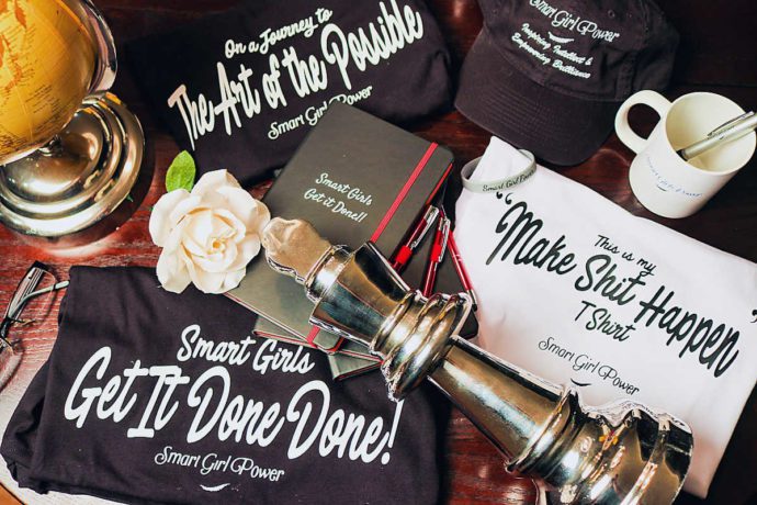 Smart Girl Power merchandise display