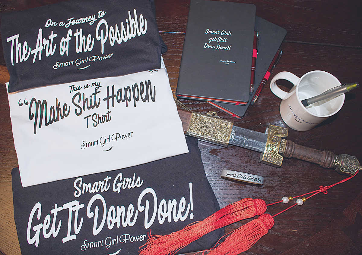 Inspirational merchandise with empowering messages